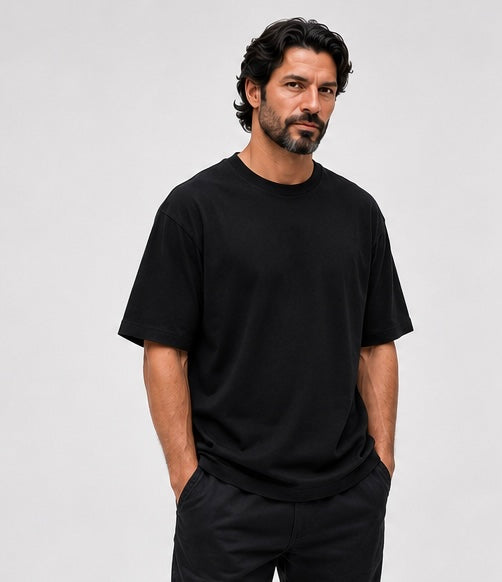 Oversized Organic Tee – Black